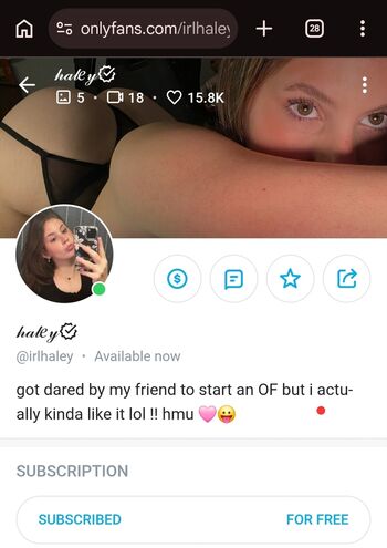 Irlhaley leaked private photo uncensored HD quality